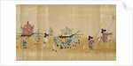 Sixth Korean Embassy to Japan in Meireki 1 at the time of Tokugawa Ietsuna's succession in 1651, possibly by Kano Masunobu by Japanese School