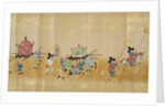 Sixth Korean Embassy to Japan in Meireki 1 at the time of Tokugawa Ietsuna's succession in 1651, possibly by Kano Masunobu by Japanese School