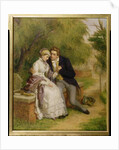 The Lover's Seat: Shelley and Mary Godwin in Old St. Pancras Churchyard, 1877 by William Powell Frith