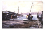 Gillingham Pier on the Medway by Vic Trevett