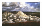 Cornish Landscape - China Clay quarries at St. Austell by Vic Trevett