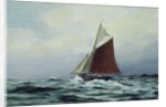 Making sail after a blow, 1983 by Vic Trevett