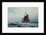 Making sail after a blow, 1983 by Vic Trevett