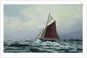 Making sail after a blow, 1983 by Vic Trevett