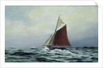 Making sail after a blow, 1983 by Vic Trevett