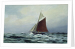 Making sail after a blow, 1983 by Vic Trevett