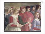 Florentine Onlookers by Domenico (1449-94) Ghirlandaio