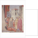 The Distribution of Alms and Death of Ananias by Tommaso Masaccio