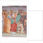 Detail of Raising of the Son of Theophilus and St Peter Enthroned by Filippino Lippi