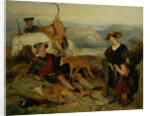 Deer Stalking in the Highlands, showing the Duchess of Bedford, the Duke of Gordon and Lord Alexander Russell by Edwin Landseer