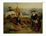 Deer Stalking in the Highlands, showing the Duchess of Bedford, the Duke of Gordon and Lord Alexander Russell by Edwin Landseer
