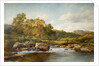 Stepping Stones on the river Llugwy, 1889 by David Bates