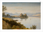 Albanian Mountains with Corfu in Distance by William James Linton