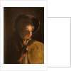Boy Blowing a Bladder in Candlelight by Joseph Wright of Derby (after)