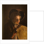Boy Blowing a Bladder in Candlelight by Joseph Wright of Derby (after)