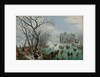 Winter Landscape with Skaters near a Castle, 1615 by Adriaen Pietersz. van de Venne