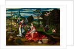 Rest on the Flight into Egypt by Master of Female Half Lengths