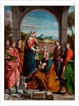 The Holy Family and Saints by Niccolo Pisano