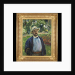 A Self-Portrait in the Garden at Godramstein, 1910 by Max Slevogt