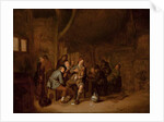 Figures smoking and playing music in an inn, c.1640 by Jan Miense Molenaer