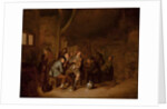 Figures smoking and playing music in an inn, c.1640 by Jan Miense Molenaer