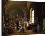 Interior of the Studio of Van Dael and his students at the Sorbonne, 1816 by Philipe Jacques van Bree
