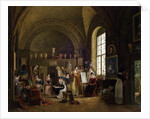 Interior of the Studio of Van Dael and his students at the Sorbonne, 1816 by Philipe Jacques van Bree