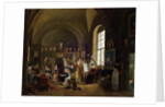 Interior of the Studio of Van Dael and his students at the Sorbonne, 1816 by Philipe Jacques van Bree