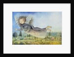 Flying Fairy Over Landscape by Wayne Anderson