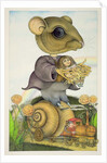 Mouse and Doll on a Snail Train by Wayne Anderson
