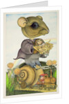 Mouse and Doll on a Snail Train by Wayne Anderson
