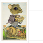 Mouse and Doll on a Snail Train by Wayne Anderson