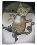 Puss in Boots doing a Somersault by Wayne Anderson