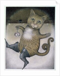Puss in Boots doing a Somersault by Wayne Anderson
