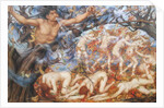 Boreas and Fallen Leaves by Evelyn De Morgan