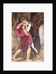 Two Figures in a Cave by John Roddam Spencer Stanhope