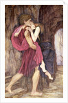 Two Figures in a Cave by John Roddam Spencer Stanhope