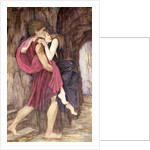Two Figures in a Cave by John Roddam Spencer Stanhope
