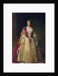 Portrait of Angelina Magdalena, second wife of 1st Viscount St. John in coronation robes, 1727 by Godfrey Kneller