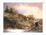 Fox and Pheasants in Winter by Anonymous