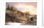 Fox and Pheasants in Winter by Anonymous