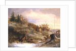 Fox and Pheasants in Winter by Anonymous