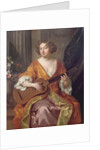 Portrait of Mrs Moll Davies, mistress of Charles II, flowers painted by Jean Baptiste Monnoyer by Peter Lely