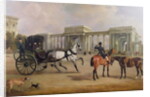 Mr. Massey Stanley with cabriolet and hacks at Hyde Park Corner, 1833 by John E. Ferneley