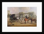 Mr. Massey Stanley with cabriolet and hacks at Hyde Park Corner, 1833 by John E. Ferneley