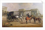 Mr. Massey Stanley with cabriolet and hacks at Hyde Park Corner, 1833 by John E. Ferneley