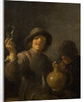 Two Boors drinking by David the Younger Teniers