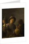 Two Boors drinking by David the Younger Teniers