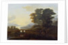 Landscape with cattle and goats crossing a bridge by Claude Lorrain