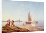 Fishing Boats off the Shore, 1887 by Pieter Cornelis Dommerson